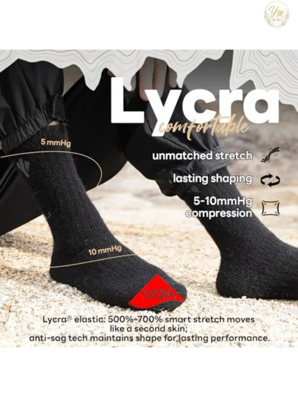 Heavyweight Thermal Alpaca Wool Boot Socks for Men Women Hiking Hunting